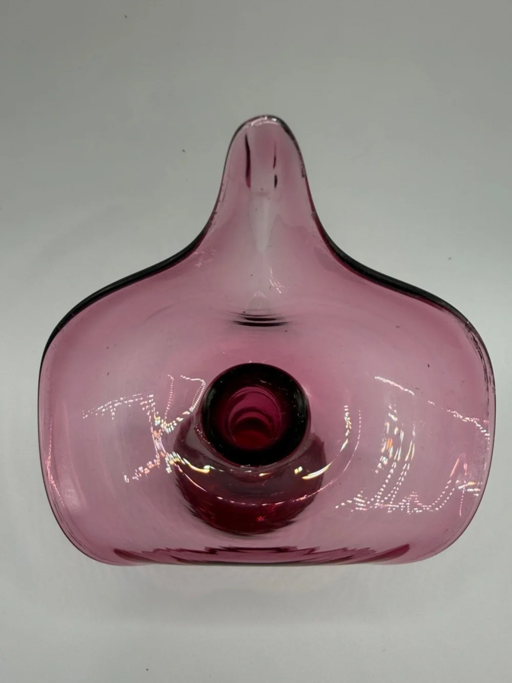 Vintage Jack in the Pulpit Hand Blown Art Glass Vase Vessel Tableware Decor